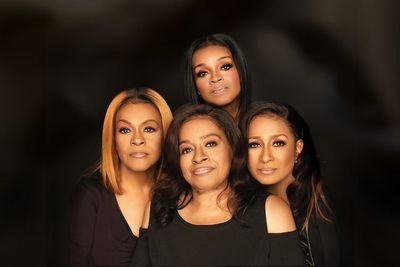 The Clark Sisters pose together for a promotional photo.