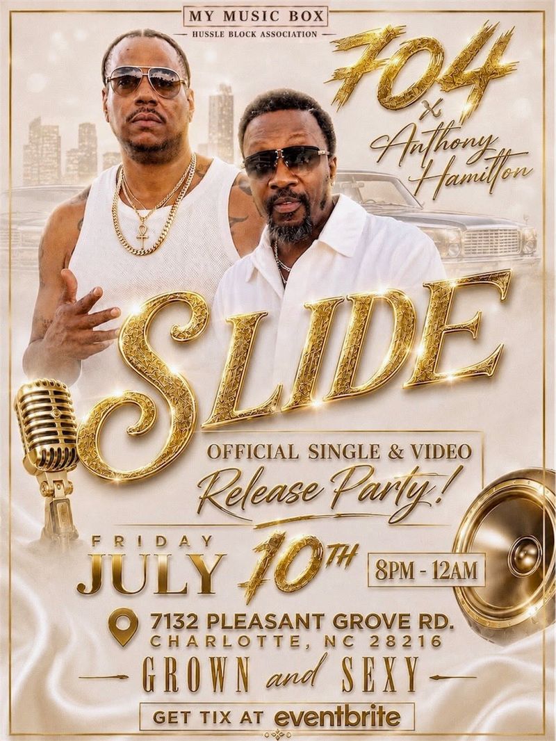 Flyer for "Slide" official release party.